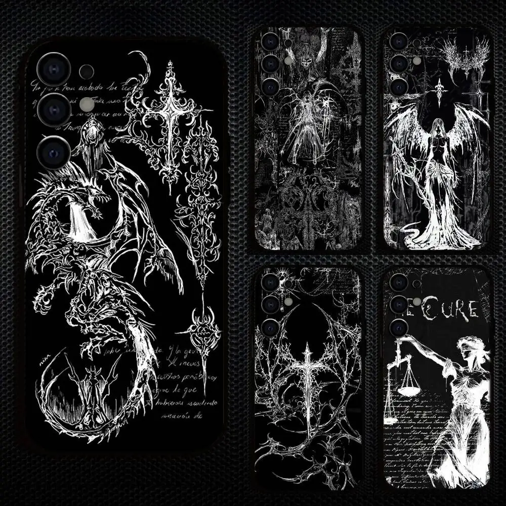 G-Gothic Cyber Sigil Cross Phone Case For Samsung S25,S24,S21,S22,S23,S30,Ultra,S20,Plus,Fe,Lite,Note,10,9,5G Black Cover 
G-Gothic Cyber Sigil Cross Phone Case For Samsung S25,S24,S21,S22,S23,S30,Ultra,S20,Plus,Fe,Lite,Note,10,9,5G Black Cover