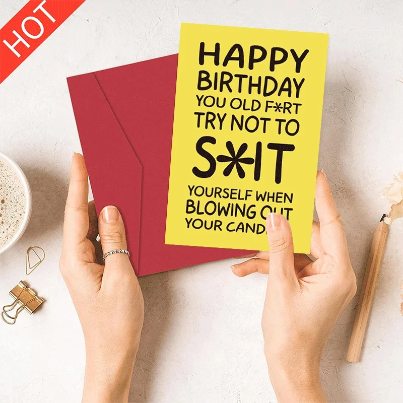 Funny Happy Birthday Greeting Card, Humorous Old Fart Birthday Card for Elderly Friend, Birthday Gift Card with Sarcastic Quote
Funny Happy Birthday Greeting Card, Humorous Old Fart Birthday Card for Elderly Friend, Birthday Gift Card with Sarcastic Quote