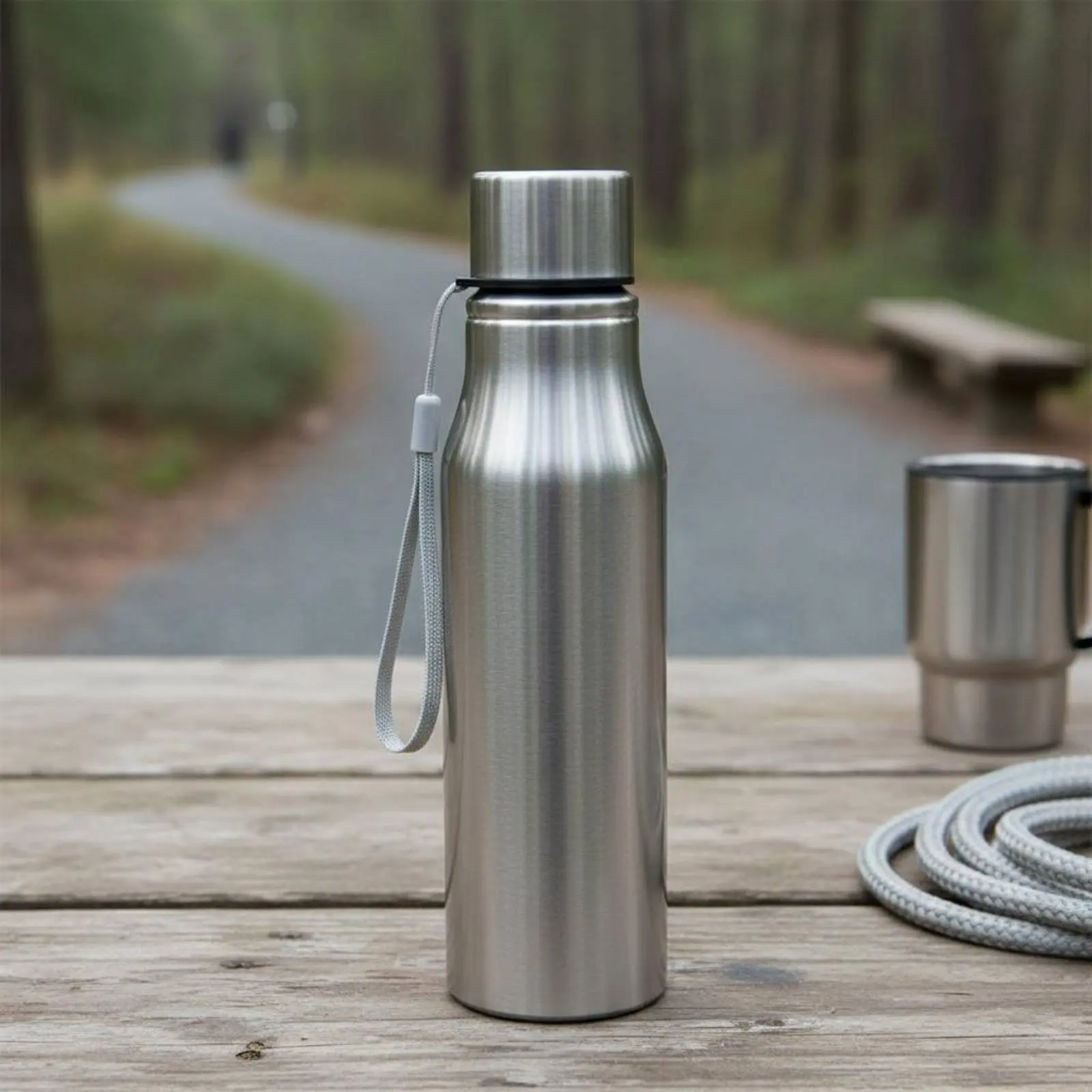 Stainless Steel Water Bottle Portable Insulated Metal Bottle with Strap Insulated Vacuum Bottle Leak-Resistant Lid for Outdoor
Stainless Steel Water Bottle Portable Insulated Metal Bottle with Strap Insulated Vacuum Bottle Leak-Resistant Lid for Outdoor