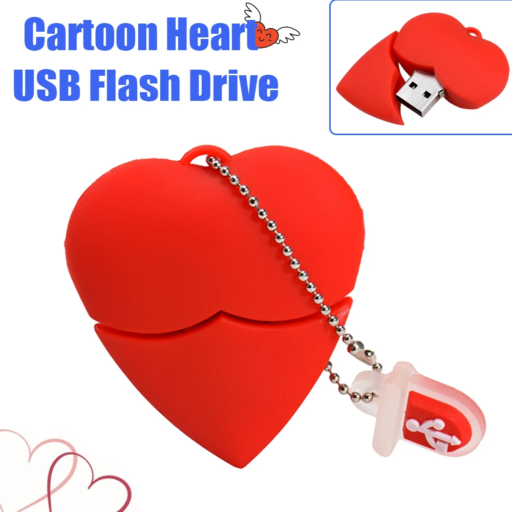 Love Heart Style USB 2.0 Flash Drive Pen Drive Key Chain Memory Stick 64GB 32GB 16GB Thumb USB Stick Love Anniversary Gift 8GB
Love Heart Style USB 2.0 Flash Drive Pen Drive Key Chain Memory Stick 64GB 32GB 16GB Thumb USB Stick Love Anniversary Gift 8GB