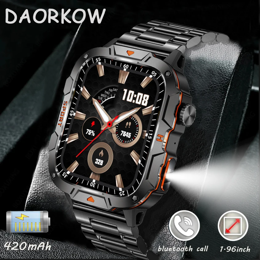 Smart Watch - High-Definition Touchscreen with Built-in Flashlight - Call Answering & Making - Advanced Fitness Tracker -For IOS
Smart Watch - High-Definition Touchscreen with Built-in Flashlight - Call Answering & Making - Advanced Fitness Tracker -For IOS