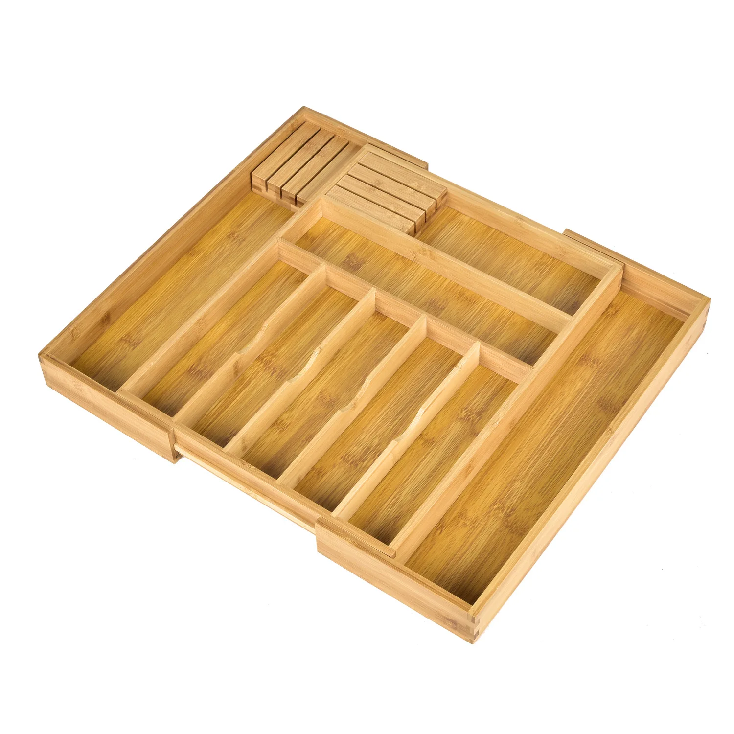 Adjustable Bamboo Kitchen Knife Holder Dining Utensils Tray Home Use Storage Box for Western Cuisine Cooking Accories
Adjustable Bamboo Kitchen Knife Holder Dining Utensils Tray Home Use Storage Box for Western Cuisine Cooking Accories