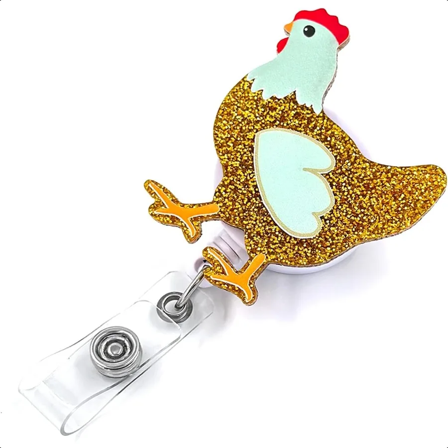 Halloween Badge Reel Retractable with ID Clip Acrylic Chicken Badge Clip Holiday Name Badge Accessories for Office Worker Teac
Halloween Badge Reel Retractable with ID Clip Acrylic Chicken Badge Clip Holiday Name Badge Accessories for Office Worker Teac