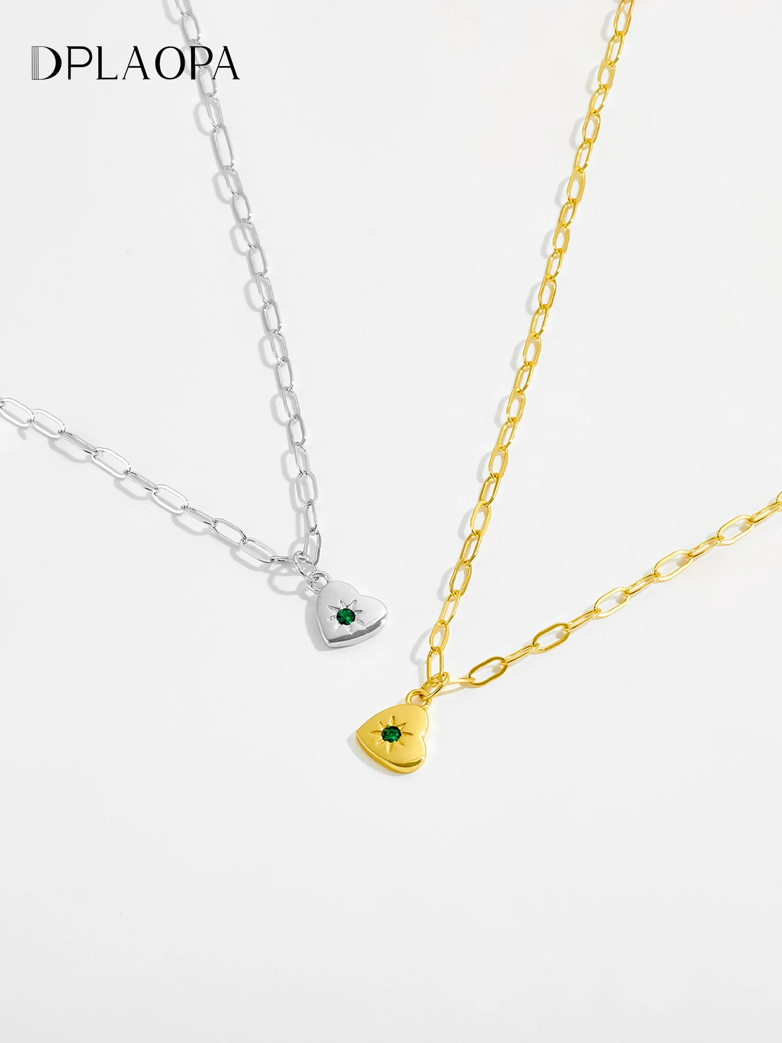 Серебряное колье DPLAOPA 925 пробы с подвеской в форме сердца и зеленым цирконом, классическое изящное украшение для вечеринок и повседневной носки, роскошный подарок для женщин
Серебряное колье DPLAOPA 925 пробы с подвеской в форме сердца и зеленым цирконом, классическое изящное украшение для вечеринок и повседневной носки, роскошный подарок для женщин