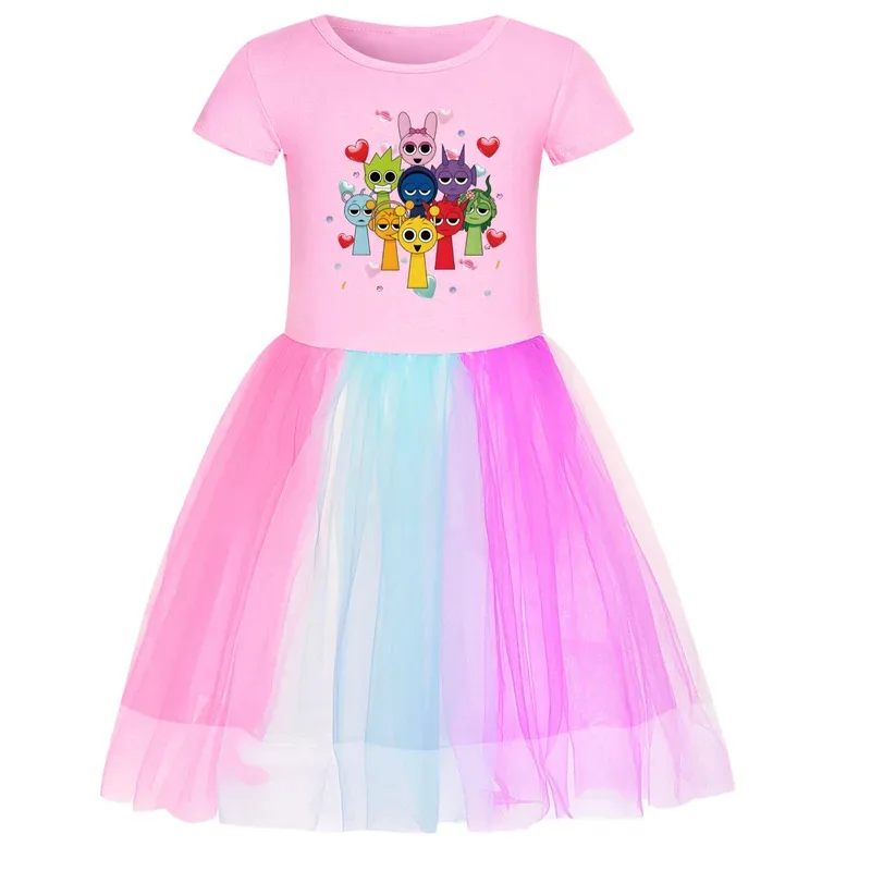 wiwiwi 123Cute Sprunki Kids Summer Short Sleeve Pretty Dress Baby Girls Dresses Children's Vistidos Toddler Best Gift
wiwiwi 123Cute Sprunki Kids Summer Short Sleeve Pretty Dress Baby Girls Dresses Children's Vistidos Toddler Best Gift