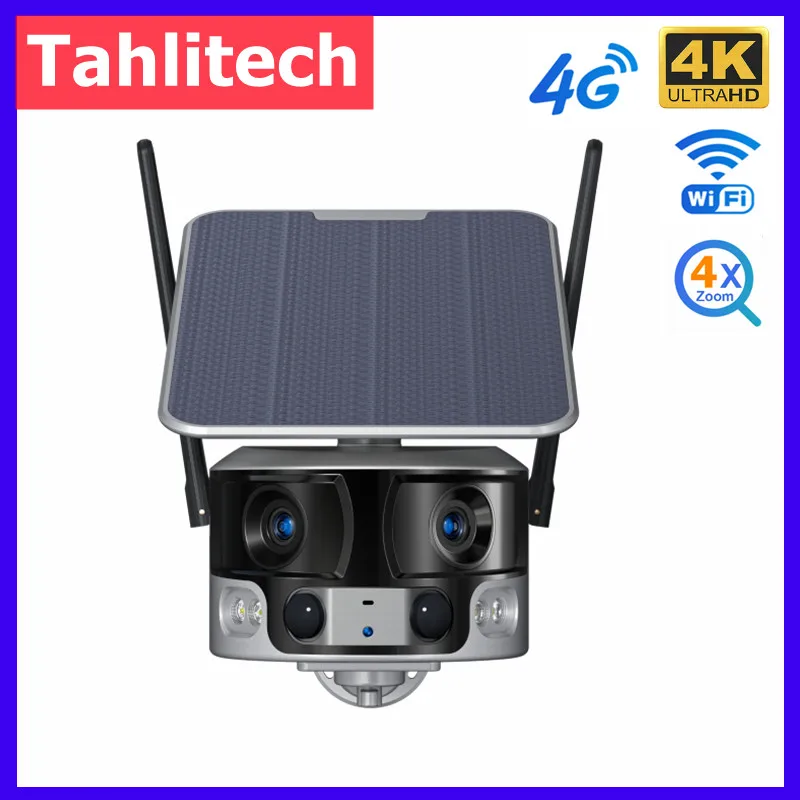 8MP 4G Solar Cameras Outdoor Wireless WiFi Dual Lens Color Night Vision Two-way Audio CCTV Camera Wireless security camera
8MP 4G Solar Cameras Outdoor Wireless WiFi Dual Lens Color Night Vision Two-way Audio CCTV Camera Wireless security camera
