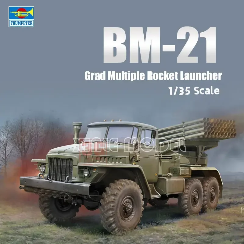 Комплект модели Trumpeter в масштабе 1/35, 01028 Российский BM-21 «Грейд», 122 мм, множественная ракетная установка
Комплект модели Trumpeter в масштабе 1/35, 01028 Российский BM-21 «Грейд», 122 мм, множественная ракетная установка