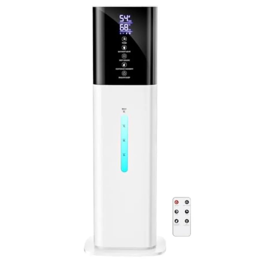 Humidifiers Large Room Bedroom with 7 Colors Light 8L 2.1Gal Quiet Ultrasonic Cool Mist Topfill Humidifier with 360° Nozzle 3 S
Humidifiers Large Room Bedroom with 7 Colors Light 8L 2.1Gal Quiet Ultrasonic Cool Mist Topfill Humidifier with 360° Nozzle 3 S