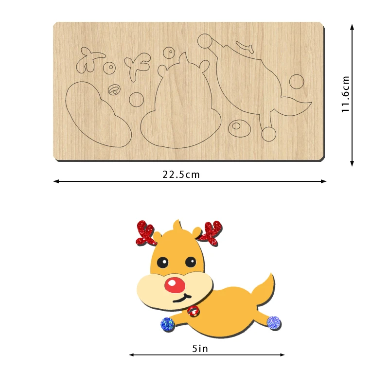 SIZZIXDIES YM34 Customizable New 2026 5IN Flying Fawn Wooden Cutting Dies Suitable For Most Die-Cutting Machines
SIZZIXDIES YM34 Customizable New 2026 5IN Flying Fawn Wooden Cutting Dies Suitable For Most Die-Cutting Machines