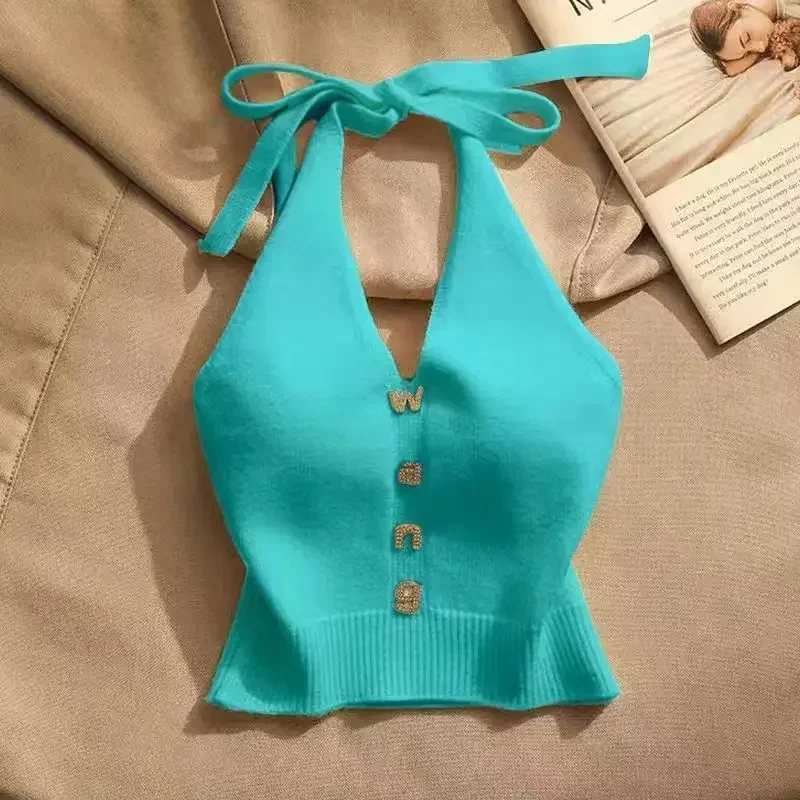 New Chinese Summer New Design Sense Off-the-shoulder Short Ice Silk Spice Girl Halter Strap Inside Wear Beautiful Back Slim Body
New Chinese Summer New Design Sense Off-the-shoulder Short Ice Silk Spice Girl Halter Strap Inside Wear Beautiful Back Slim Body