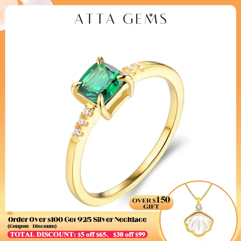 ATTAGEMS 100% 925 Sterling Silver 18K Yellow Plated Ring Emerald Gemstone Wedding Party Vintage For Women Fine Jewelry Wholesale
ATTAGEMS 100% 925 Sterling Silver 18K Yellow Plated Ring Emerald Gemstone Wedding Party Vintage For Women Fine Jewelry Wholesale