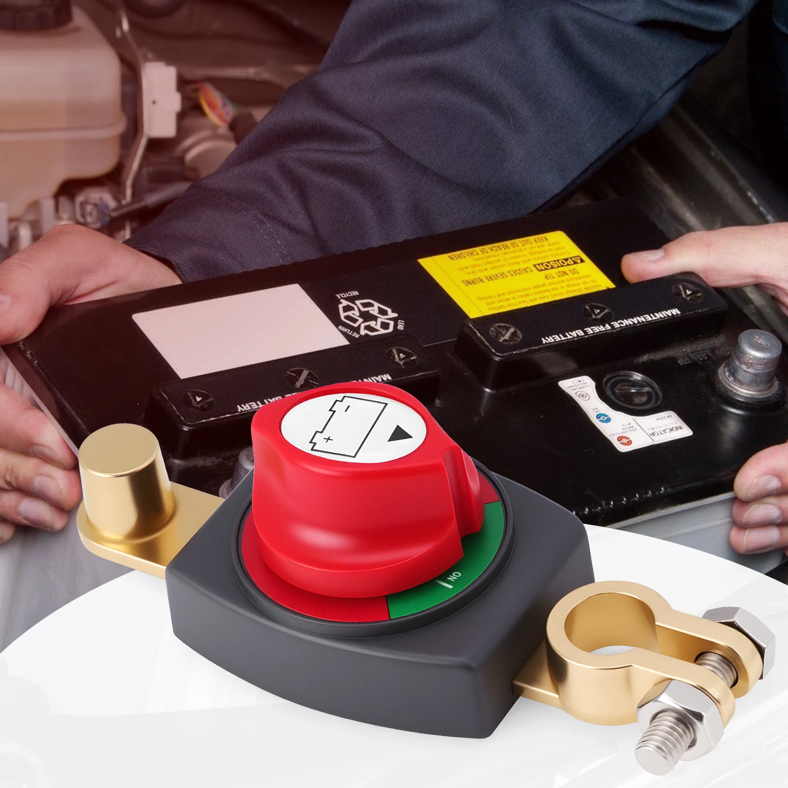 Выключатель аккумуляторной батареи 12В-48В с клеммами Top Post, выключатель отключения питания, переключатель положительной/отрицательной клеммы для автомобилей, транспортных средств, фургонов и лодок
Выключатель аккумуляторной батареи 12В-48В с клеммами Top Post, выключатель отключения питания, переключатель положительной/отрицательной клеммы для автомобилей, транспортных средств, фургонов и лодок