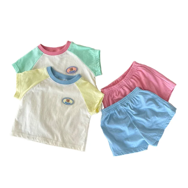1-3T Ins Cute Bear Printed Short-sleeved T-shirt Summer Clothes Girl Ragdoll Sleeves Handsome Children's Clothes Boys Girls Suit
1-3T Ins Cute Bear Printed Short-sleeved T-shirt Summer Clothes Girl Ragdoll Sleeves Handsome Children's Clothes Boys Girls Suit