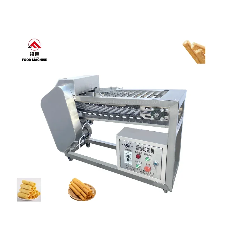 Automatic 220v Single Phase Electricity Mini Wafer Rolls Making Machine Wafer Roll Cutting Machine Waffle Roll Cutter