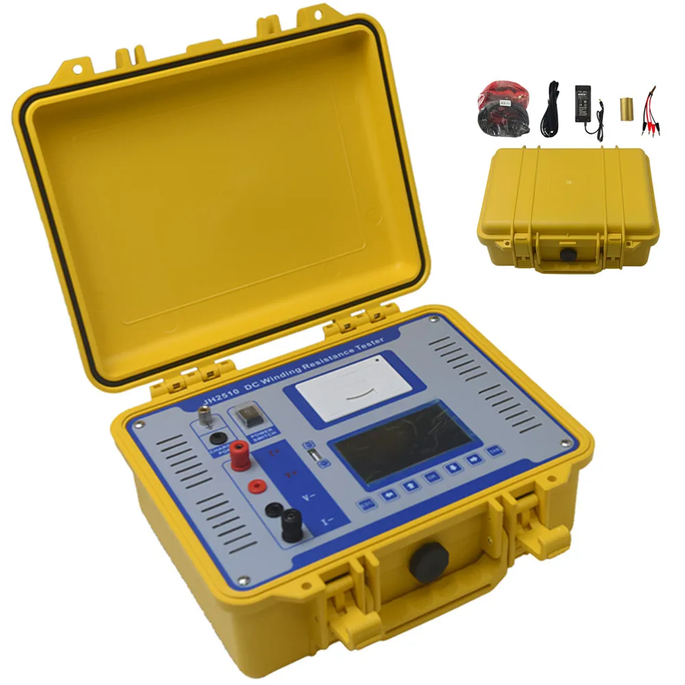 Digital Display DC Winding Resistance Meter Tester with 5mA/100mA/300mA/1A/10A Automatic Levels Included
Digital Display DC Winding Resistance Meter Tester with 5mA/100mA/300mA/1A/10A Automatic Levels Included