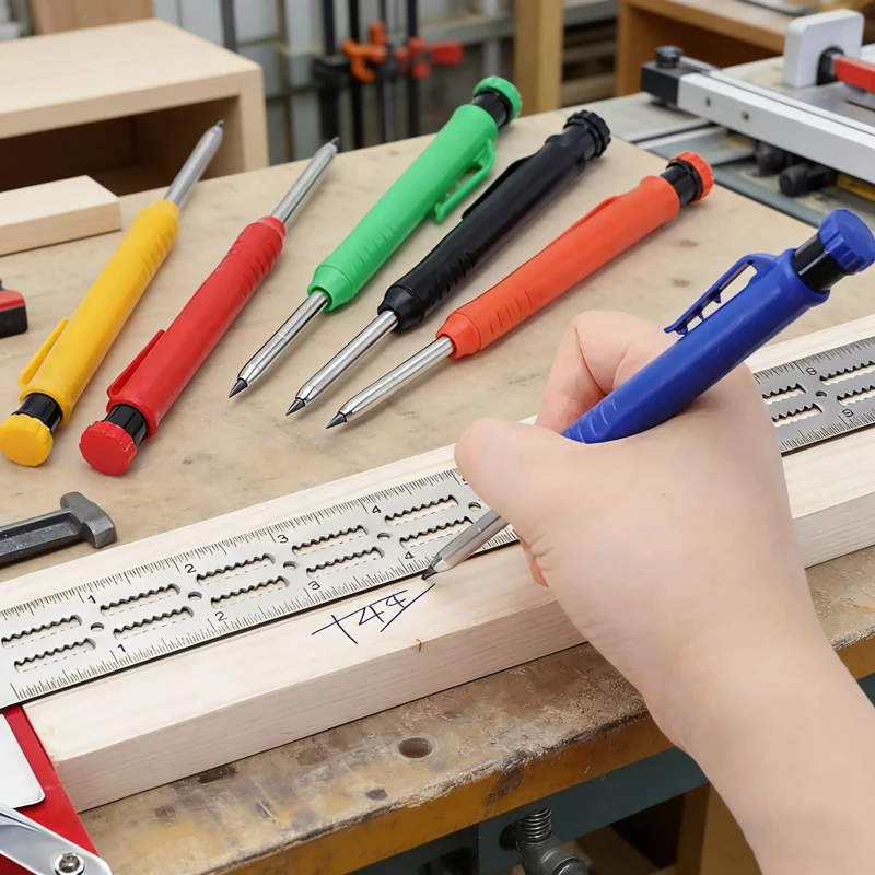 6Pcs 2.8mm Long Head Carpenter Pencils, Woodworking Marking Mechanical Pencils, for Construction Works, Woodworking
6Pcs 2.8mm Long Head Carpenter Pencils, Woodworking Marking Mechanical Pencils, for Construction Works, Woodworking