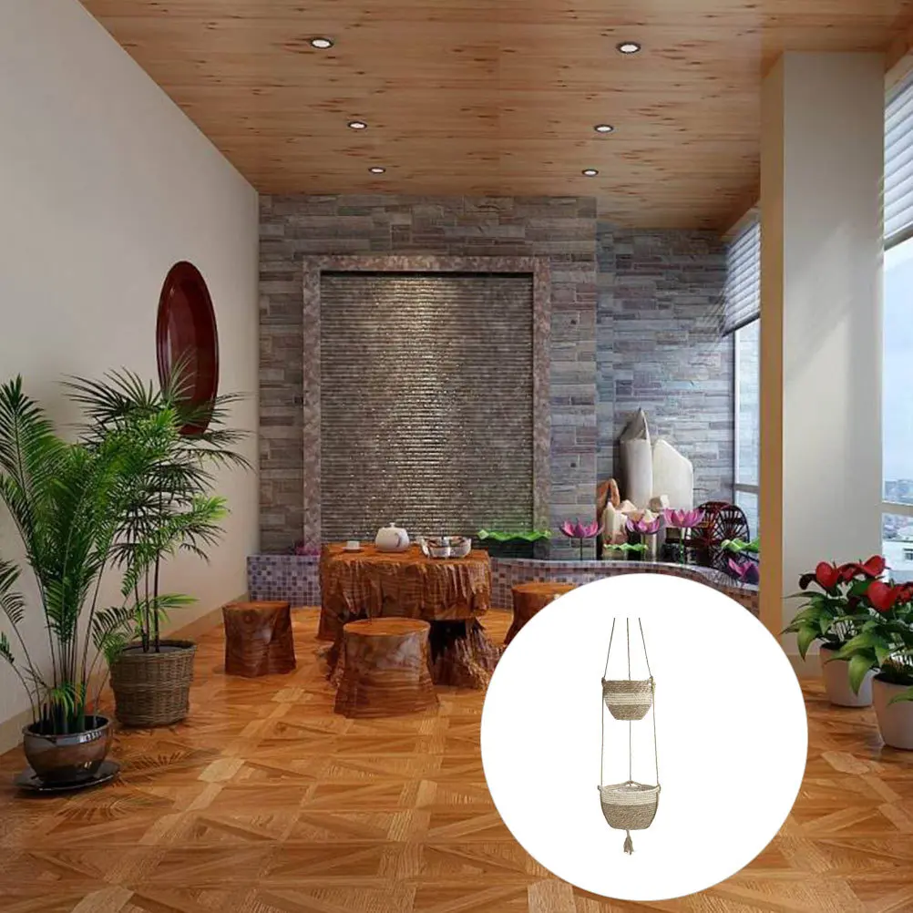 1Set Woven Flower Basket Handwoven Plant Pot Hanging Planter Decorative Household Storage Container for Vegetables Fruits
1Set Woven Flower Basket Handwoven Plant Pot Hanging Planter Decorative Household Storage Container for Vegetables Fruits