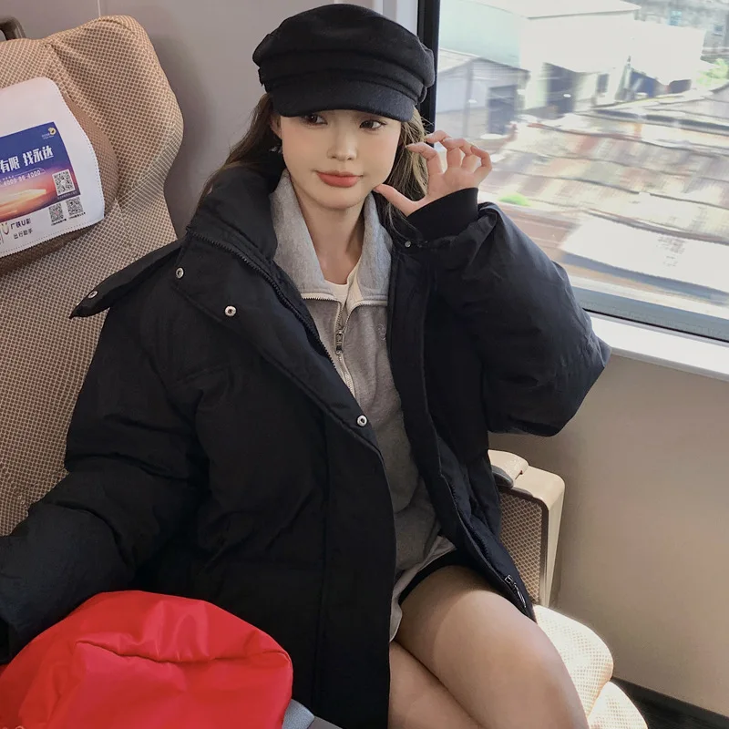Korean Style Women's Cotton Robe Thickened Hooded Coat Jacket for Winter Perfect for Casual and Commute In Spring and Autumn
Korean Style Women's Cotton Robe Thickened Hooded Coat Jacket for Winter Perfect for Casual and Commute In Spring and Autumn