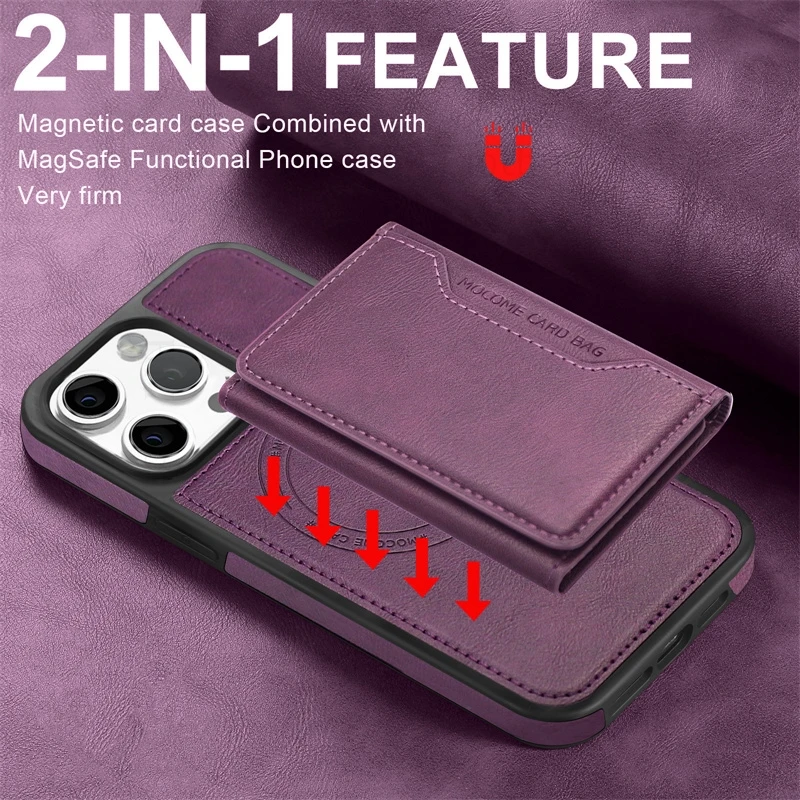 2 In 1 Detachable Magnetic Wallet Leather Case For iPhone 17 16 Pro Max For MagSafe Split Card Slot Cover For Apple 17 16 15 Pro
2 In 1 Detachable Magnetic Wallet Leather Case For iPhone 17 16 Pro Max For MagSafe Split Card Slot Cover For Apple 17 16 15 Pro