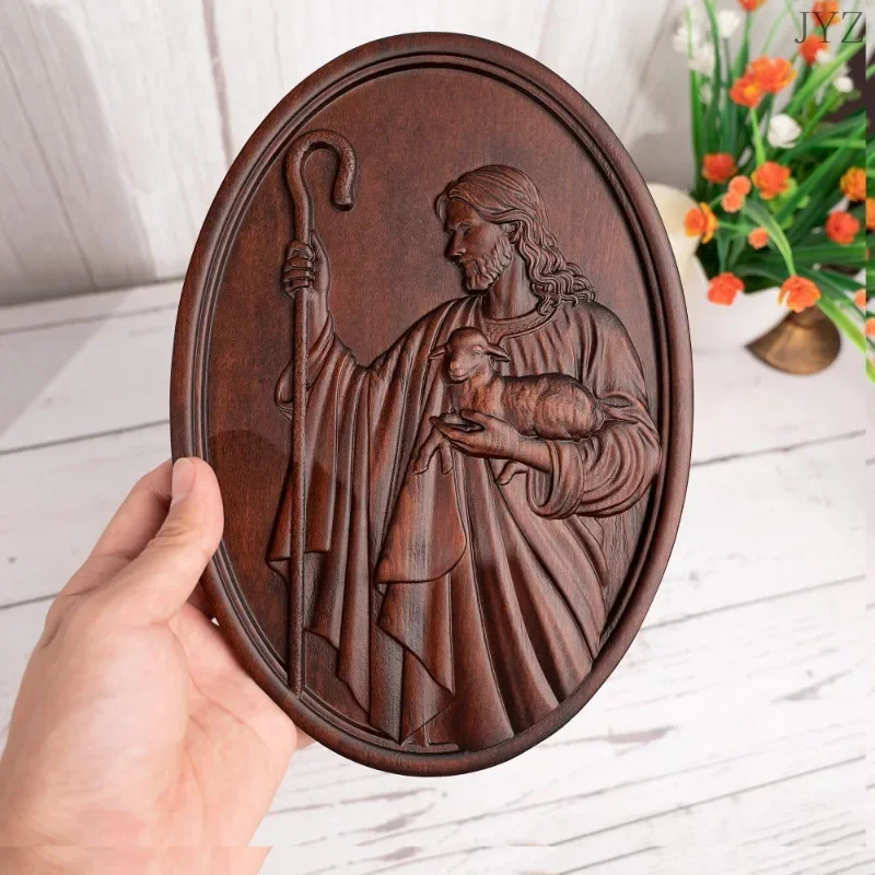 Vintage Jesus Shepherd Wall Decor, Religious Mural Christ Icon Statue Catholic Figure
Vintage Jesus Shepherd Wall Decor, Religious Mural Christ Icon Statue Catholic Figure