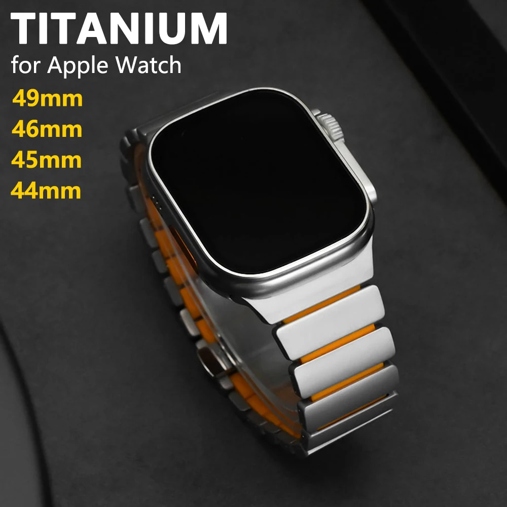 Титановый ремешок с резиновой вставкой для Apple Watch Ultra 3 2 49 мм, Series 11 10 46 мм 45 мм 44 мм, роскошный деловой ремешок для Iwatch 9 8 7 6 5 4 SE3
Титановый ремешок с резиновой вставкой для Apple Watch Ultra 3 2 49 мм, Series 11 10 46 мм 45 мм 44 мм, роскошный деловой ремешок для Iwatch 9 8 7 6 5 4 SE3