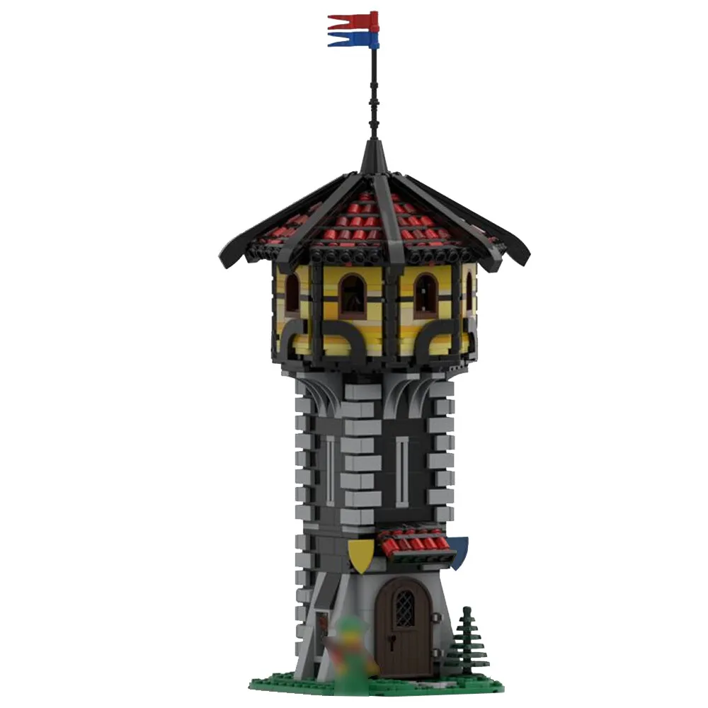 MOC-156946 MEDIEVAL Black Tower Outpost Tower Model Building Toys Set 1087 Parts
MOC-156946 MEDIEVAL Black Tower Outpost Tower Model Building Toys Set 1087 Parts