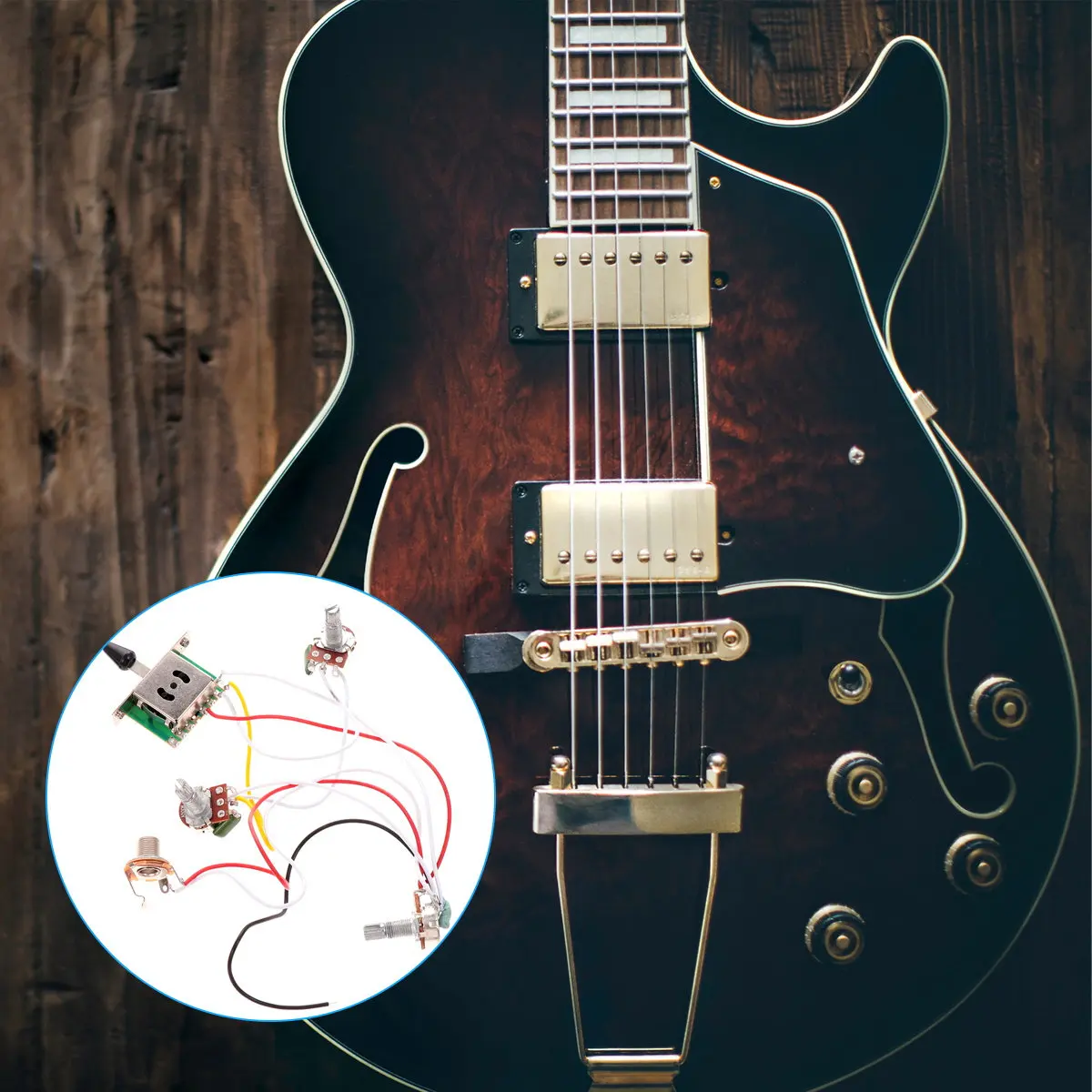 Electric Guitar Circuit Wiring Five-Speed Switch Socket Premium Replacement Parts for Guitar Accessories Black
Electric Guitar Circuit Wiring Five-Speed Switch Socket Premium Replacement Parts for Guitar Accessories Black