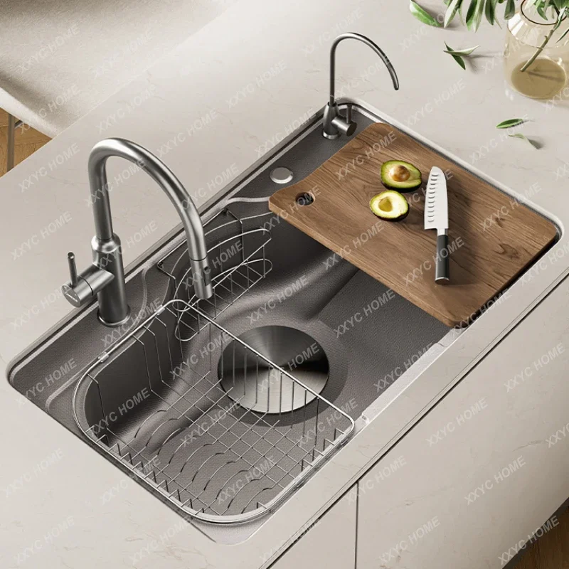 Undercounter Large Single Sink Household Kitchen Vegetable Basin 304 Stainless Steel Embossed Sink Sink
Undercounter Large Single Sink Household Kitchen Vegetable Basin 304 Stainless Steel Embossed Sink Sink