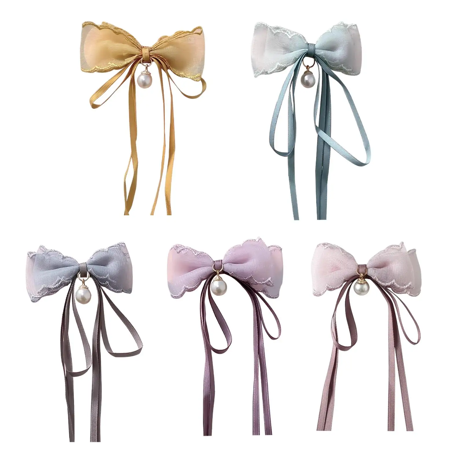 Hair Bows Hairpin Elegant Bowknot Barrettes Ribbon Hair Decoration Girls Hair Ties for Gifting
Hair Bows Hairpin Elegant Bowknot Barrettes Ribbon Hair Decoration Girls Hair Ties for Gifting