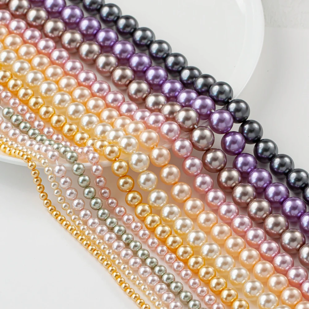 Imitation Shijia glass imitation pearl circle 4-12mm straight hole manual beading DIY jewelry accessories loose beads 1pcs
Imitation Shijia glass imitation pearl circle 4-12mm straight hole manual beading DIY jewelry accessories loose beads 1pcs