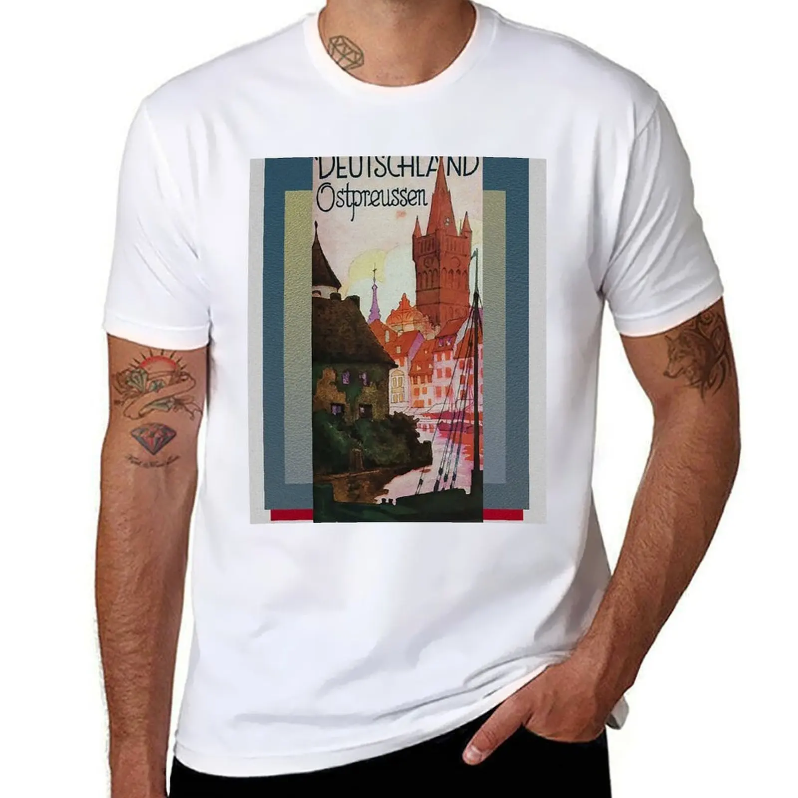 Ostpreussen Tourist Brochure Cover T-Shirt t shirt man casual t shirts for man pack cotton T-Shirt
Ostpreussen Tourist Brochure Cover T-Shirt t shirt man casual t shirts for man pack cotton T-Shirt