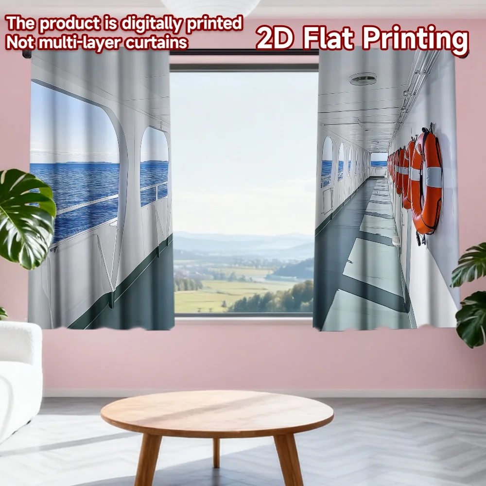 2D flat printing 2pcs Party Curtain Cruise Ship Deck View Digital Printed Polyester Drapes Party Decorations for Bedroom Living
2D flat printing 2pcs Party Curtain Cruise Ship Deck View Digital Printed Polyester Drapes Party Decorations for Bedroom Living