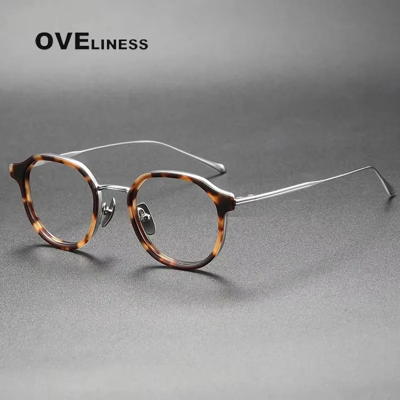 Acetate Titanium Brand Design Glasses Frame Men Vintage Round Eyeglasses frames Women Spectacles Eyewear
Acetate Titanium Brand Design Glasses Frame Men Vintage Round Eyeglasses frames Women Spectacles Eyewear