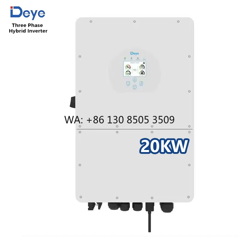 Deye Hybrid Solar Inverter SG01HP3-20KW High Voltage Three Phase Solar Inverter 5KW 8KW 15KW 20KW 25KW EU Version for Home Use
Deye Hybrid Solar Inverter SG01HP3-20KW High Voltage Three Phase Solar Inverter 5KW 8KW 15KW 20KW 25KW EU Version for Home Use