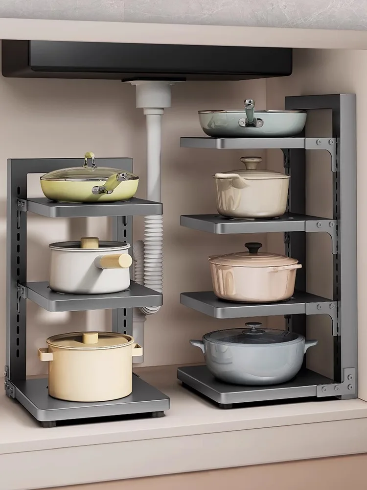Kitchen Storage Ra Pot Holder Multi-layer Stand Carbon Steel No Drilling Required under Cabinet Pot Holder Rust-resistant
Kitchen Storage Ra Pot Holder Multi-layer Stand Carbon Steel No Drilling Required under Cabinet Pot Holder Rust-resistant