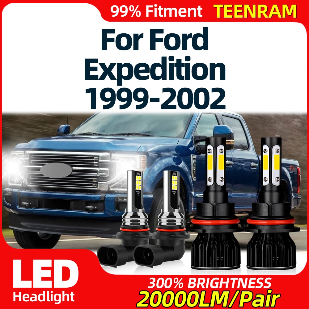 40000LM Canbus LED Headlight Bulbs 240W Auto Lamps 6000K White 12V Turbo Fog Lights For Ford Expedition 1999 2000 2001 2002
40000LM Canbus LED Headlight Bulbs 240W Auto Lamps 6000K White 12V Turbo Fog Lights For Ford Expedition 1999 2000 2001 2002