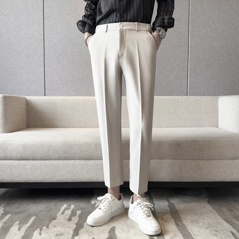 Men's Slim Fit Busin Casual Trousers Autumn Pure Color Straight Leg Long Pants Drapey Sle Cool Trend Youth ulari
Men's Slim Fit Busin Casual Trousers Autumn Pure Color Straight Leg Long Pants Drapey Sle Cool Trend Youth ulari