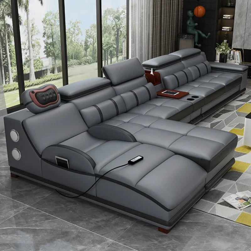 Multifunctional massage Italian first layer cowhide sofa, genuine leather sofa
Multifunctional massage Italian first layer cowhide sofa, genuine leather sofa