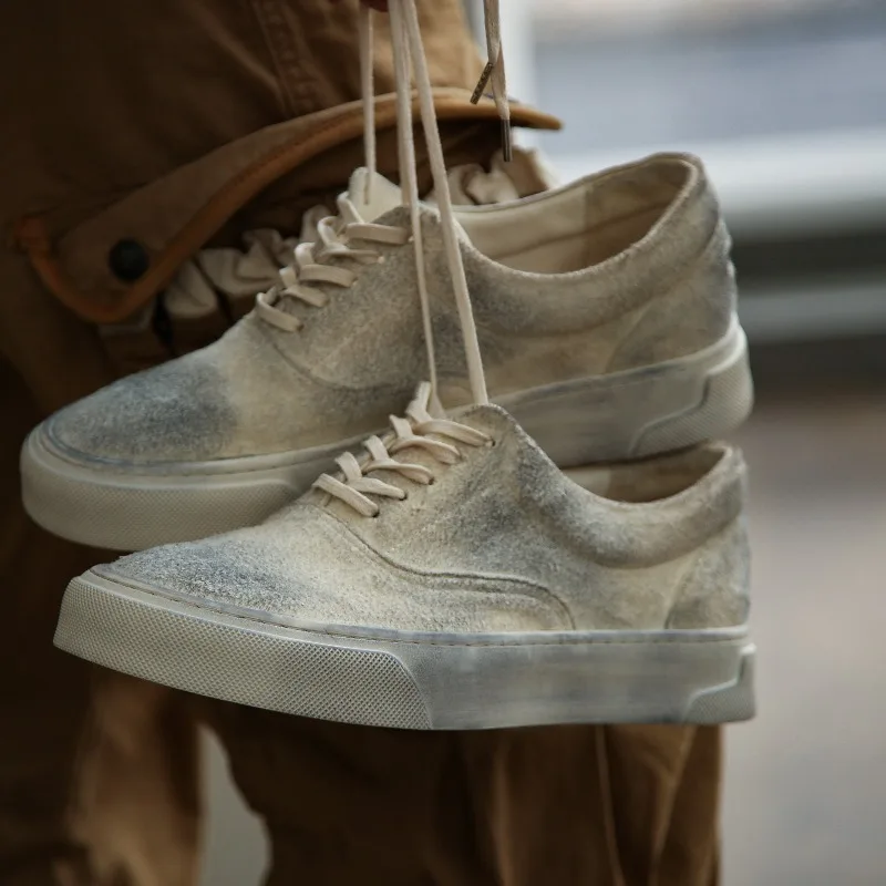 Handmade Washed Horsehide Summer Casual Board Shoes for Men Genuine Leather Vintage Sport Oxfords Male Hiking Sneakers
Handmade Washed Horsehide Summer Casual Board Shoes for Men Genuine Leather Vintage Sport Oxfords Male Hiking Sneakers