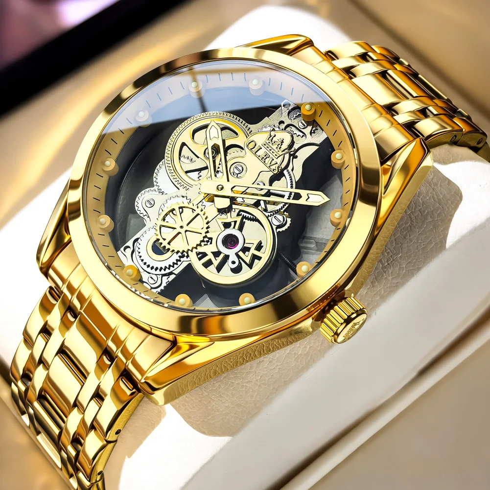 OLEVS Hollow Tourbillon Design Quartz Men's Watch Stainless Steel Men's Watch Waterproof Wrist Watch 2026
OLEVS Hollow Tourbillon Design Quartz Men's Watch Stainless Steel Men's Watch Waterproof Wrist Watch 2026