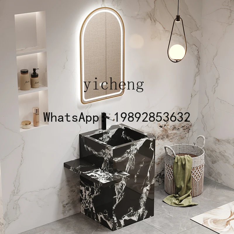 A1 Rock Slab Pedestal Basin Creative Insert Plate Countertop Craft Integrated Basin Pedestal Floor-standing Washbasin
A1 Rock Slab Pedestal Basin Creative Insert Plate Countertop Craft Integrated Basin Pedestal Floor-standing Washbasin
