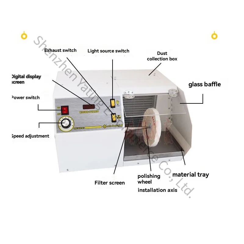 Electric Polisher Vacuum Grinding and Polishing Machine, High Speed Watch Refurbishment, Scratch Repair, Watch Repair Tool
Electric Polisher Vacuum Grinding and Polishing Machine, High Speed Watch Refurbishment, Scratch Repair, Watch Repair Tool