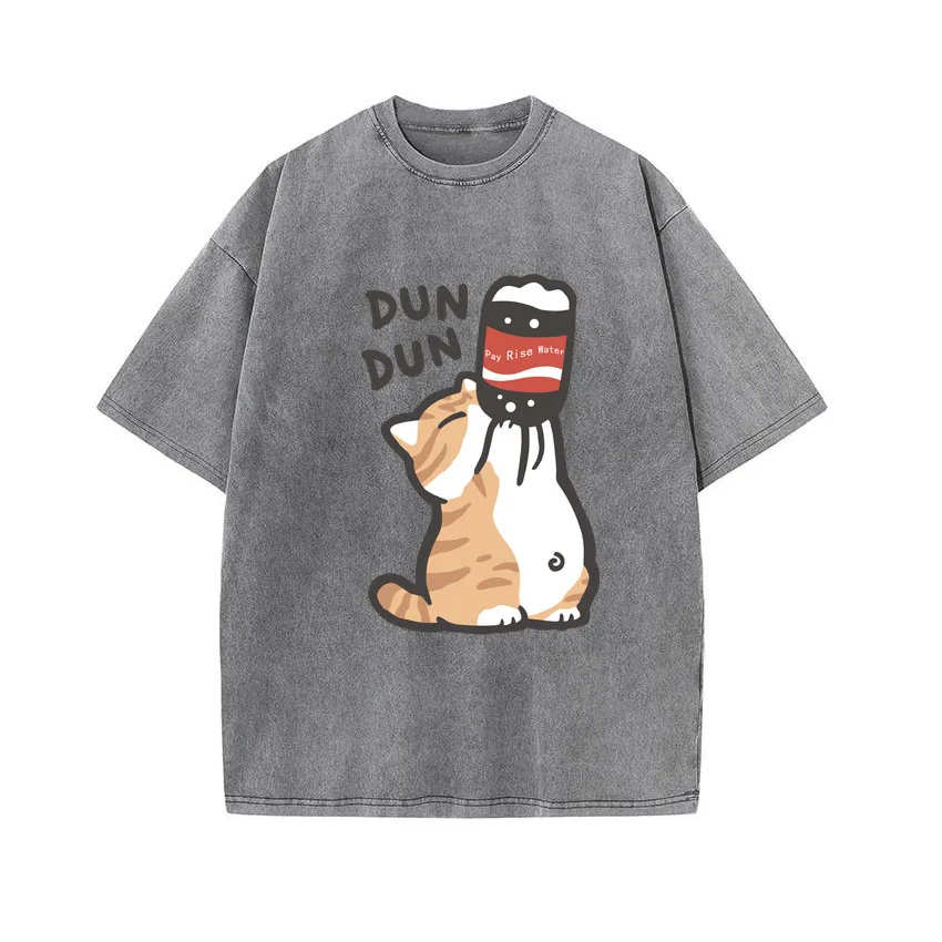 Men Women Washed Vintage T-Shirts Street Hip Hop Retro Punk T Shirt Cat Printed Harajuku Cotton Short Sleeve Couple TShirts Tees
Men Women Washed Vintage T-Shirts Street Hip Hop Retro Punk T Shirt Cat Printed Harajuku Cotton Short Sleeve Couple TShirts Tees