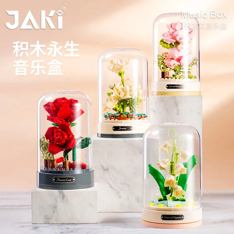 Конструктор JAKI Jiaqi, неувядающая Музыкальная шкатулка с цветами, в стиле ins, красная романтическая сборка, подарок на день Святого Валентина
Конструктор JAKI Jiaqi, неувядающая Музыкальная шкатулка с цветами, в стиле ins, красная романтическая сборка, подарок на день Святого Валентина