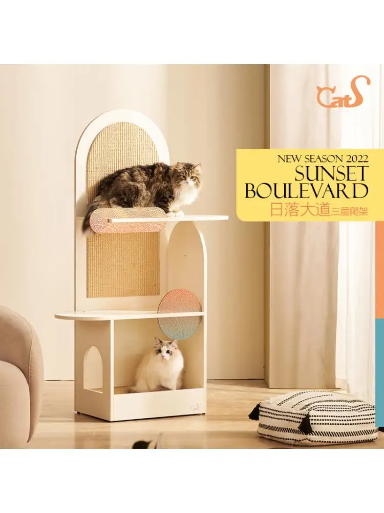 Acrylic Solid Wood Three-layer Cat Climbing Frame, Cat Litter Sisal Board, Scratching Board
Acrylic Solid Wood Three-layer Cat Climbing Frame, Cat Litter Sisal Board, Scratching Board