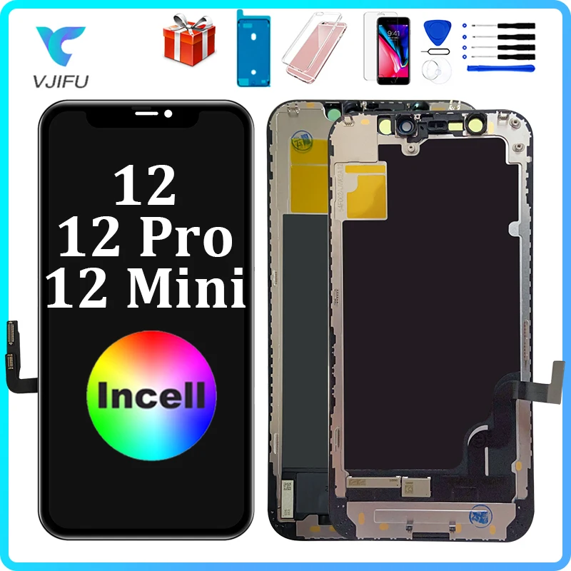INCELL Screen For iPhone 12 Pro Max LCD Display Touch Screen For iPhone 12 Mini Pantalla Digitizer Assembly Replacement Repair
INCELL Screen For iPhone 12 Pro Max LCD Display Touch Screen For iPhone 12 Mini Pantalla Digitizer Assembly Replacement Repair