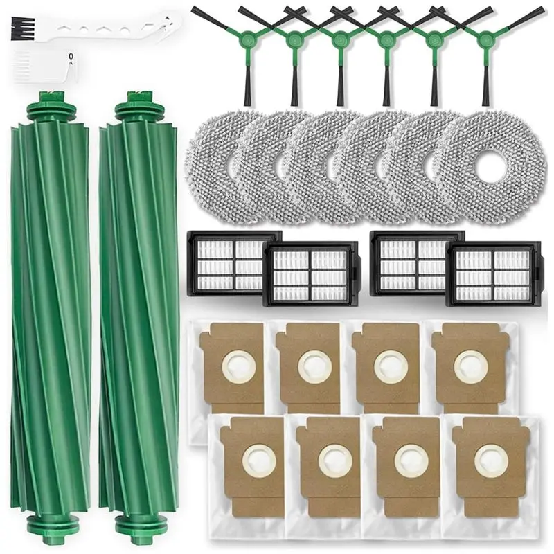 For Irobot Roomba Plus 405 Combo/Plus 505 Combo 28PCS Replacement Parts- Main Brush, Side Brush, Filter, Mop Pad, Dust Bag
For Irobot Roomba Plus 405 Combo/Plus 505 Combo 28PCS Replacement Parts- Main Brush, Side Brush, Filter, Mop Pad, Dust Bag