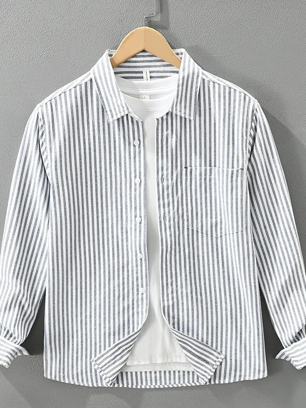 Long Sve Ox Cloth irt Men's Casual Pure Cotton Autumn New Sle Slimming Vertical Stripes Trendy High-End Feeling irt
Long Sve Ox Cloth irt Men's Casual Pure Cotton Autumn New Sle Slimming Vertical Stripes Trendy High-End Feeling irt