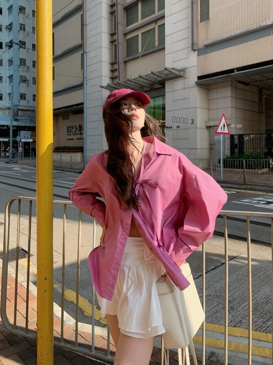 Летняя женская рубашка в стиле Serengeti, свободного кроя, повседневная, корейская версия, из чистого хлопка, с длинными рукавами, на пуговицах, удлиненная
Летняя женская рубашка в стиле Serengeti, свободного кроя, повседневная, корейская версия, из чистого хлопка, с длинными рукавами, на пуговицах, удлиненная