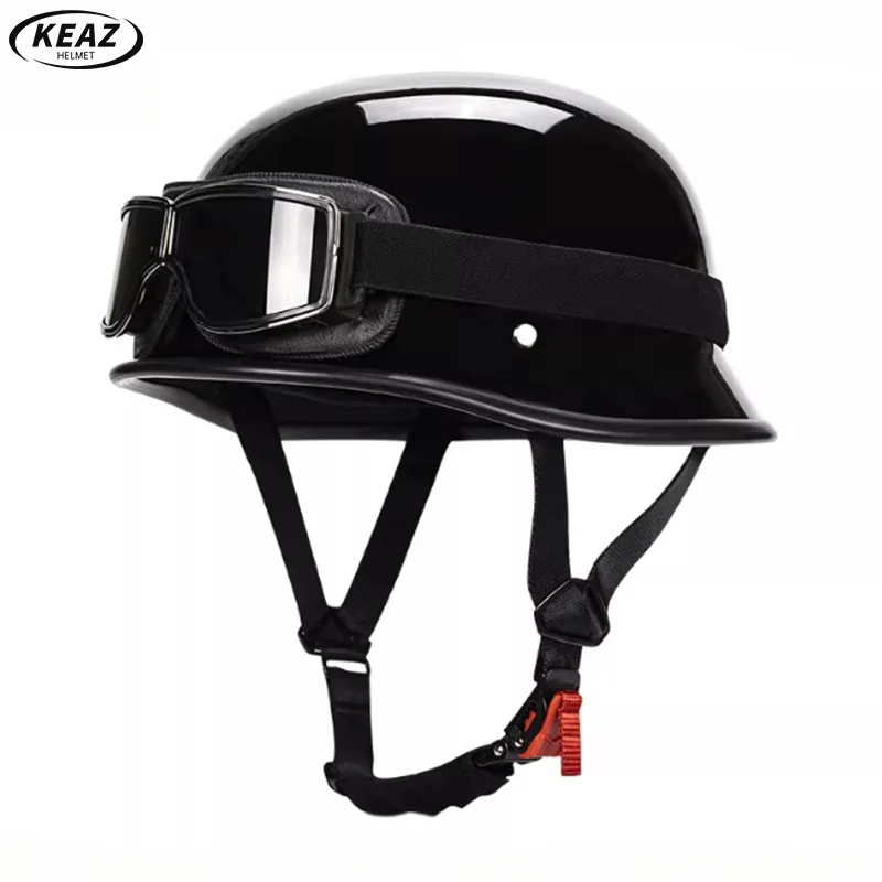 Изящный и стильный мотоциклетный полулицевой шлем с глянцевой отделкой и несколькими вентиляционными отверстиями и дымчатыми линзами в стиле ретро для езды мужчин и женщин
Изящный и стильный мотоциклетный полулицевой шлем с глянцевой отделкой и несколькими вентиляционными отверстиями и дымчатыми линзами в стиле ретро для езды мужчин и женщин